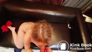 Perfect 10 blonde does shitty assfucking & dicksucking
