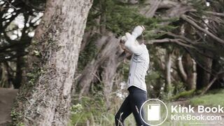 Jogger in Woods Scene Real Poo Edit