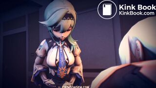 Shenhe and Eula defecate on Aether