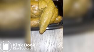 Fat ass naked shit