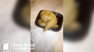Fat ass naked shit