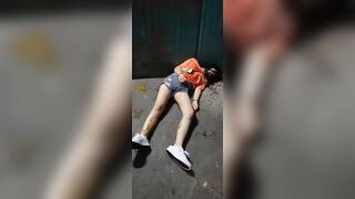 Drunk girl shit diarrhea her pants #1