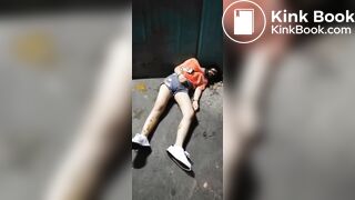 Drunk girl shit diarrhea her pants #1