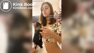 Hot teen shitting in panty and licking the turd
