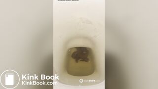 Girl pooping on toilet - video 398