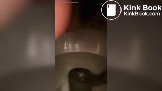 Japanese girl selfie pooping