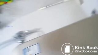 Beauty tits girl poop and eat