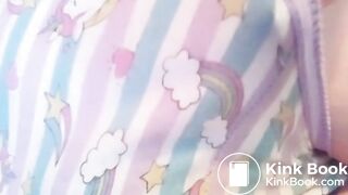 Sexy Hot White Girl Short & Crackly Unicorn Panty Poop