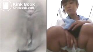 Japanese woman's toilet scene - video 679