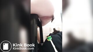 Indian Mistress uses human toilet slave
