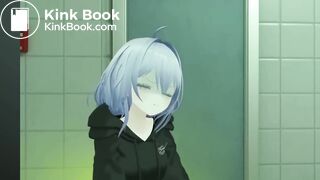 VR girl has fart and dirrahea