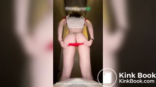 Massive turd from cheek spread scat gf