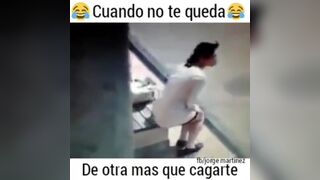 Woman shit in the street