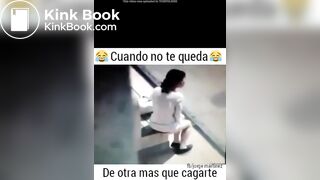 Woman shit in the street
