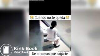 Woman shit in the street