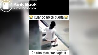 Woman shit in the street