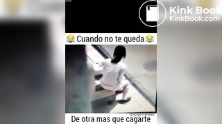 Woman shit in the street