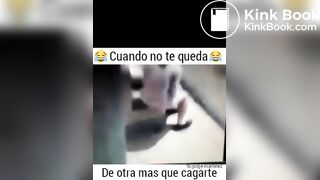 Woman shit in the street