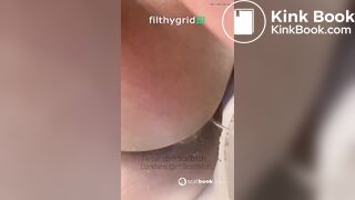 Ebony girl pooping on toilet - video 20