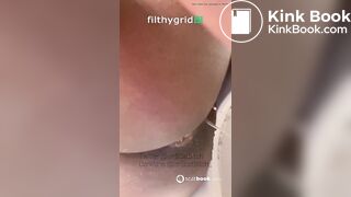 Ebony girl pooping on toilet - video 20