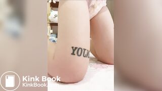 Sexy Hot Chinese Girl Silent Crackly Pink Diaper Poop