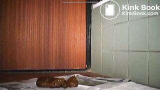 Girl dropped fat long turd