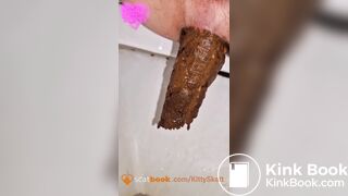 Long turd on toilet!