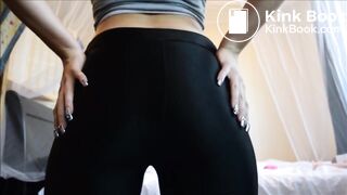Sexy Hot Latina Takes A Creamy Wet Shit In Black Tights
