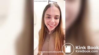 Girl pooping on toilet - video 384