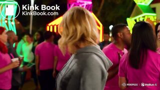 AI Blonde HOT girl mess in leggings