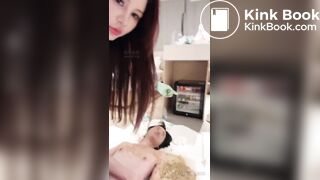 sexy young asian girl using her slaveboy brutal way