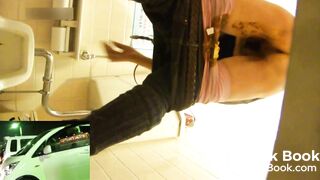 Asian girl pantypoop in night club toilet - 07