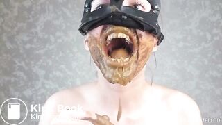 Happiest when eating scat