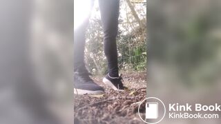 Japanese twitter skinny Girl outside pissed