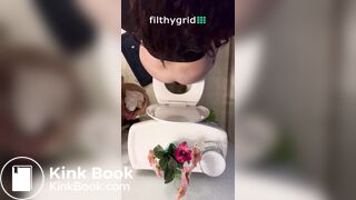 Above pov pooping