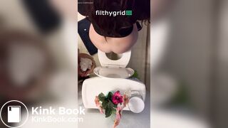 Above pov pooping