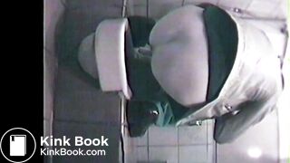 Asian girl pooping in night club toilet - 20