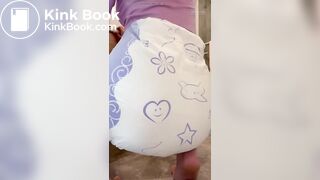 Cute diaper mess - video 3