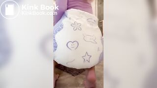 Cute diaper mess - video 3