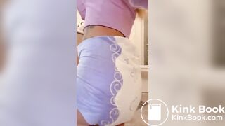 Cute diaper mess - video 3