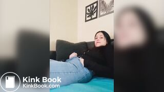 shitting and pissing her jeans because she is bored