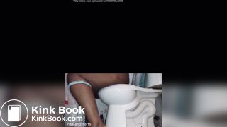 black girl pooping on toilet