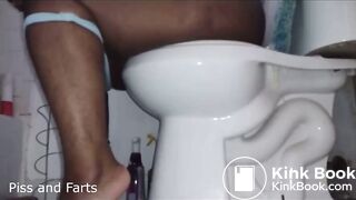 black girl pooping on toilet