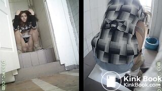 Beautiful woman pooping in toilet Compilation PART.2