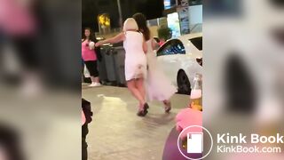 Woman shit her pants in public