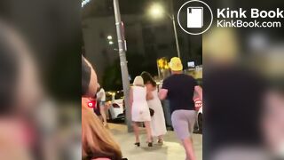 Woman shit her pants in public