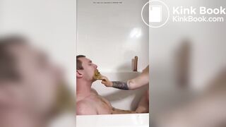 lucky guy eatting chocolate human