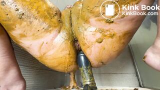 Hard anal smeared and hot