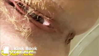 Extreme gassy girl shitting in the toilet