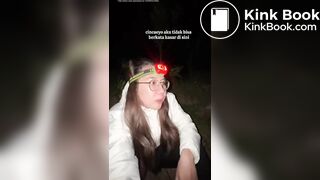 Girl Pooping With Her Friend In The Mountain